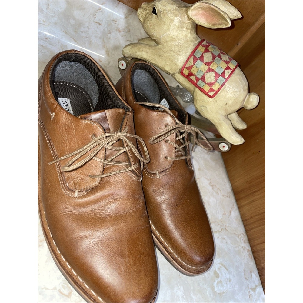 Steve Madden Harpoon 217 camel leather mens 8.5 shoes‎ dress casual
